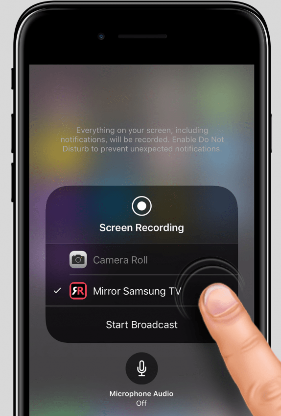 how to mirror iphone to samsung tv